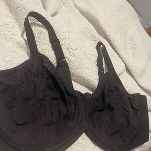 Everyday Support Underwire Bra - Black Sz 42D No padding